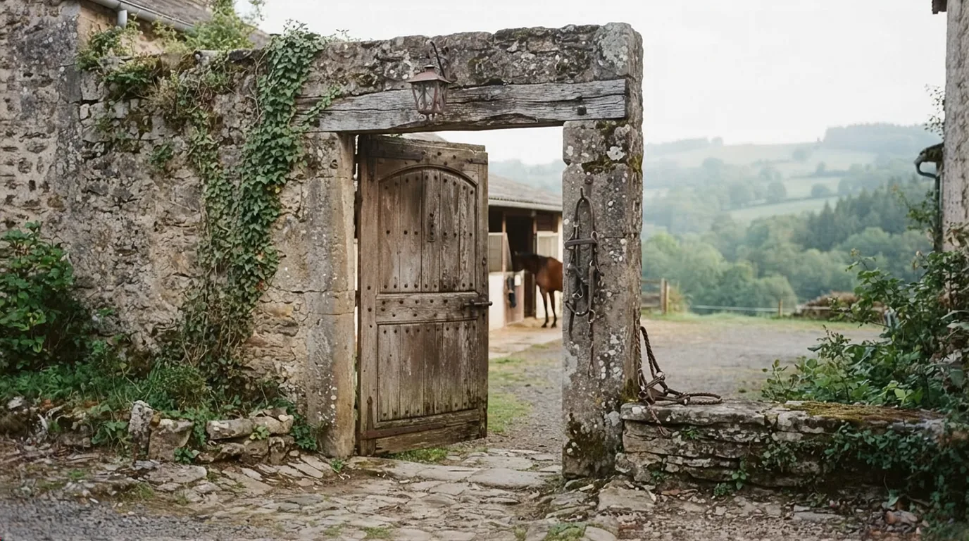 Entrée du HARAS d'ELPEGERE, centre équestre à Saint-Yrieix-les-Bois