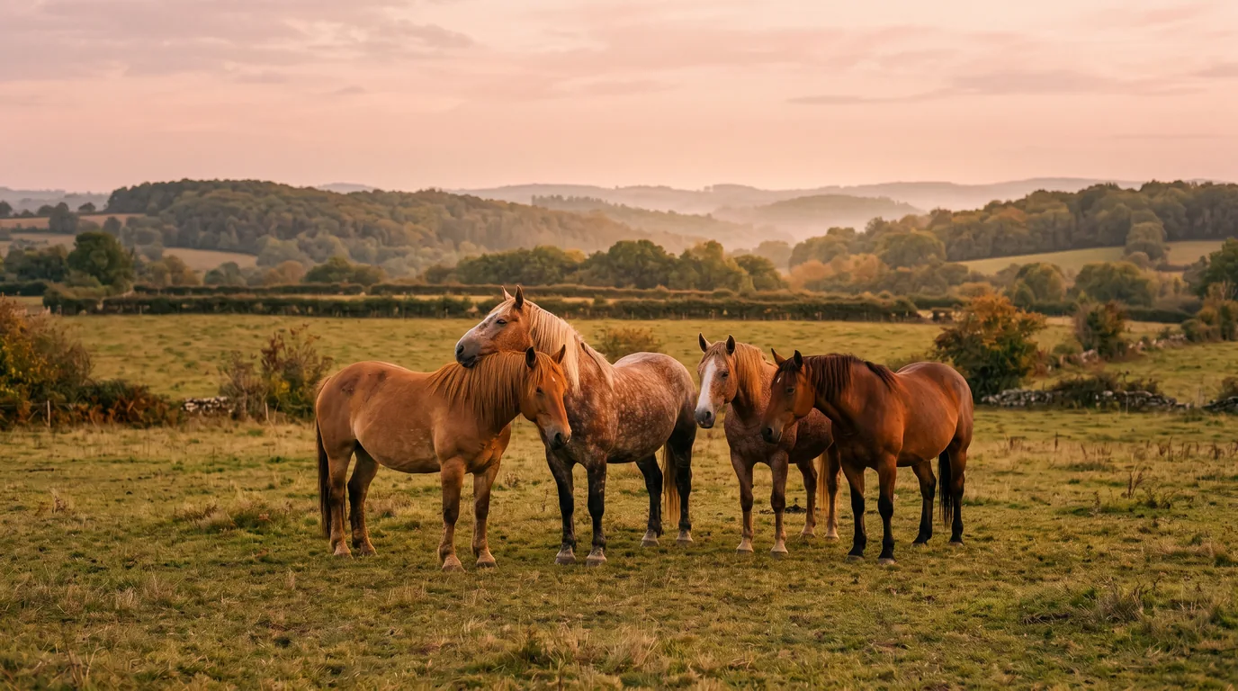 Les chevaux du HARAS d'ELPEGERE en liberté, Creuse